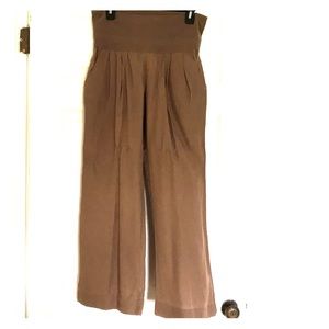 Guess cotton/silk brown pants